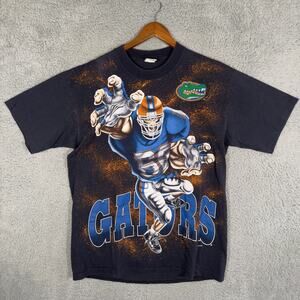 Vintage 90s Sunrise Florida Gators University AOP T-Shirt XL Single Stitch
